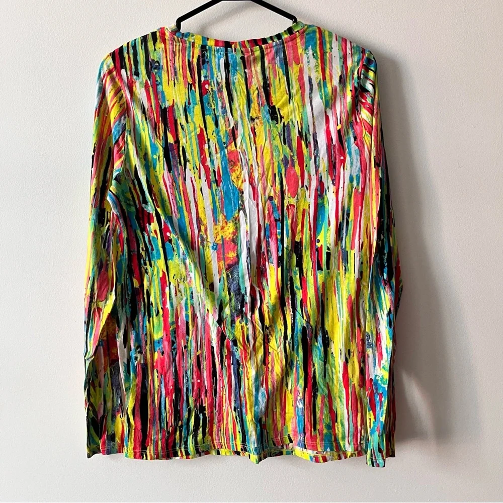 Prabal Gurung for Target Women Long Sleeve Shirt M Nolita Print - Picture 3 of 6